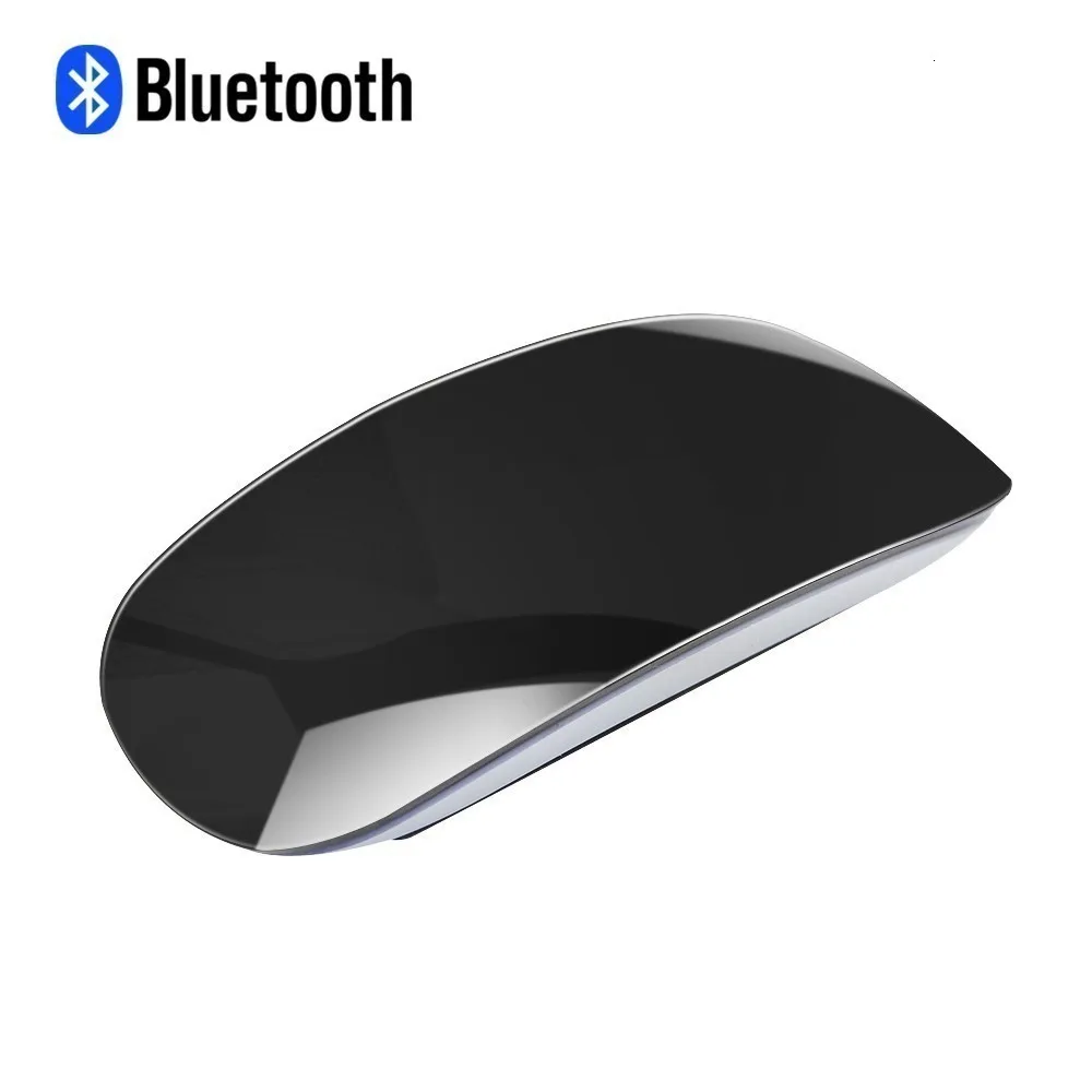 Black Bluetooth беспроводная Arc Touch Волшебная компьютерная мышь эргономичная оптическая 2 Mause мини 3d тонкая офисная компьютерная мышь для ноутбука Apple Macbook - Цвет: Black