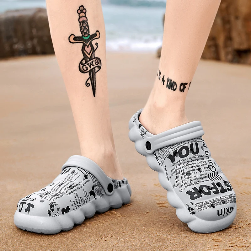 

Casual Ventilation Men's Summer Sandals Mens Outdoor Bathroom Shoes Men Beach Fashion Slippers Indoor Sandalen Man Garden Male