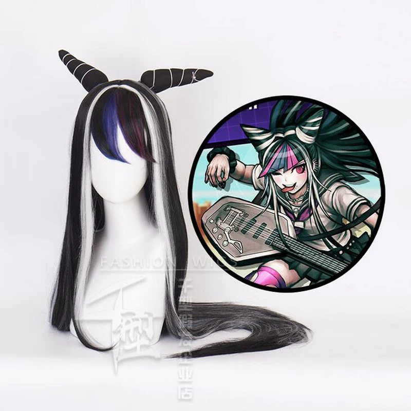 Аниме Danganronpa 3 Косплэй парики Ибуки Mioda парик термостойкие из искусственных волос