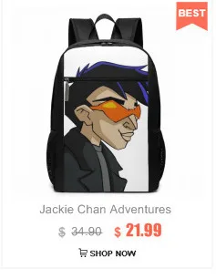 Рюкзак Jackie Chan adventures, рюкзаки Jackie Chan adventures, многофункциональная сумка с принтом, Подростковая сумка для путешествий, трендовые сумки для мужчин и женщин