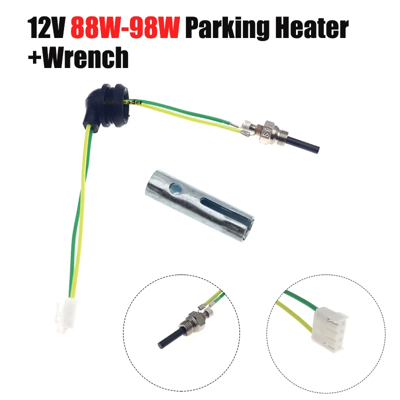 

12V 88W-98W Car Auto Boat Parking Heater Ceramic Pin Glow Plug Fit Eberspacher D2 D4 D4S Air Diesel Parking Heater Part + Wrench