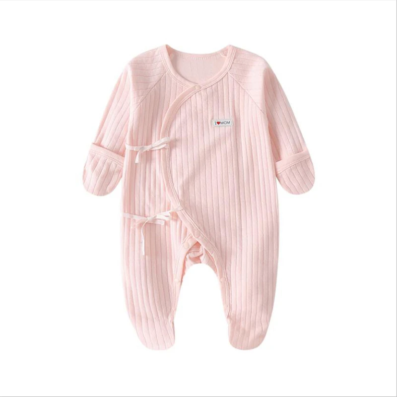 Детская Хлопковая пижама с длинным рукавом на возраст 0-3 месяца | одежда и обувь