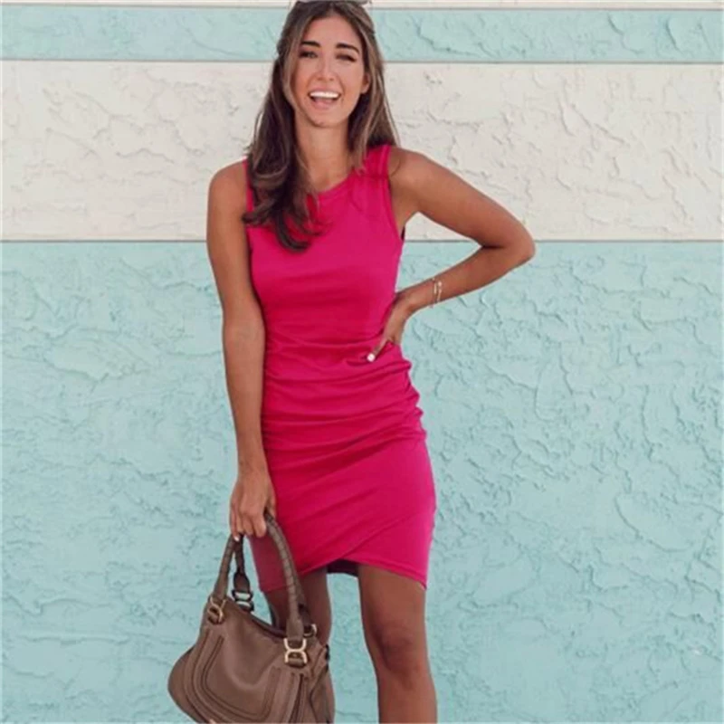 Ребристые мини платье женское с открытыми плечами сексуальное Вечерние круглым