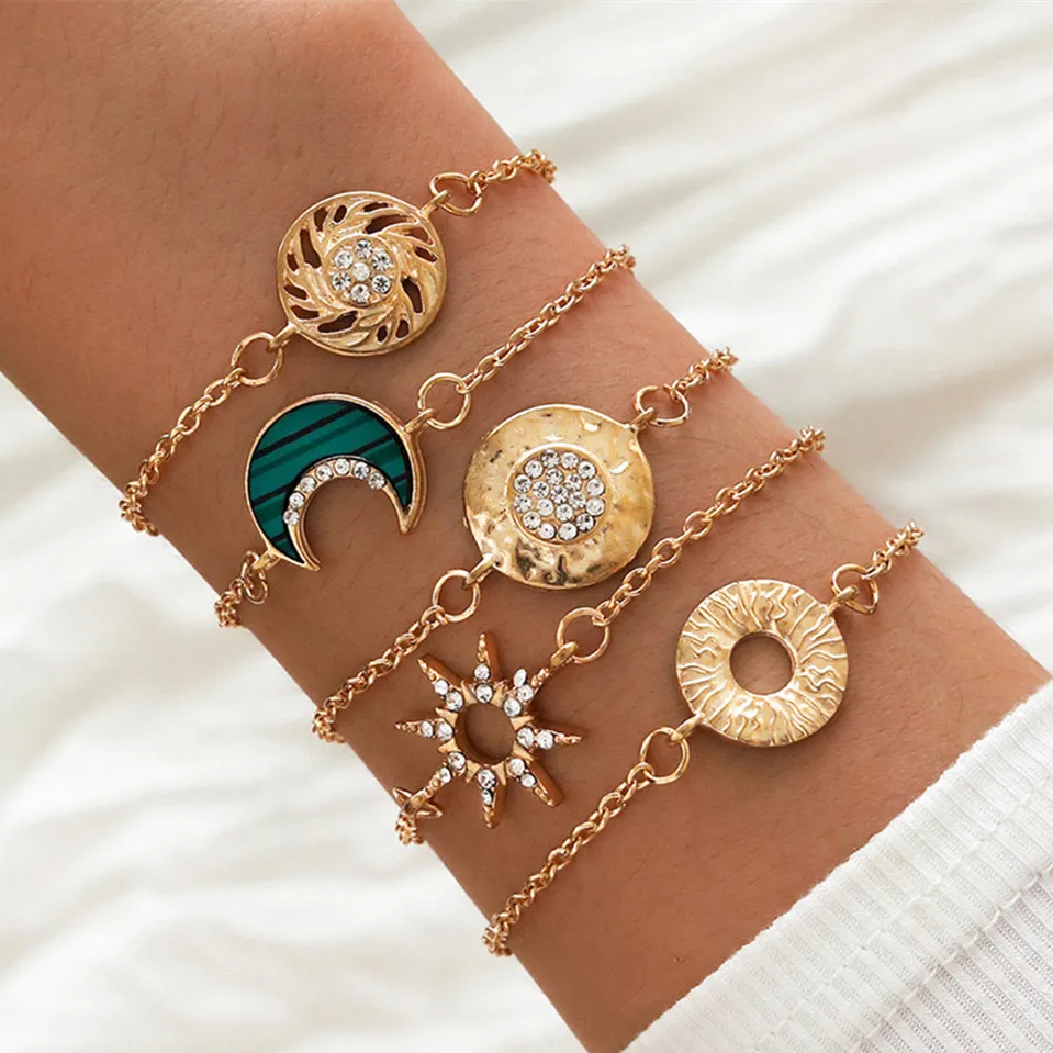 Винтажные Черные Квадратные браслеты DIEZI для женщин и девушек Подарочные