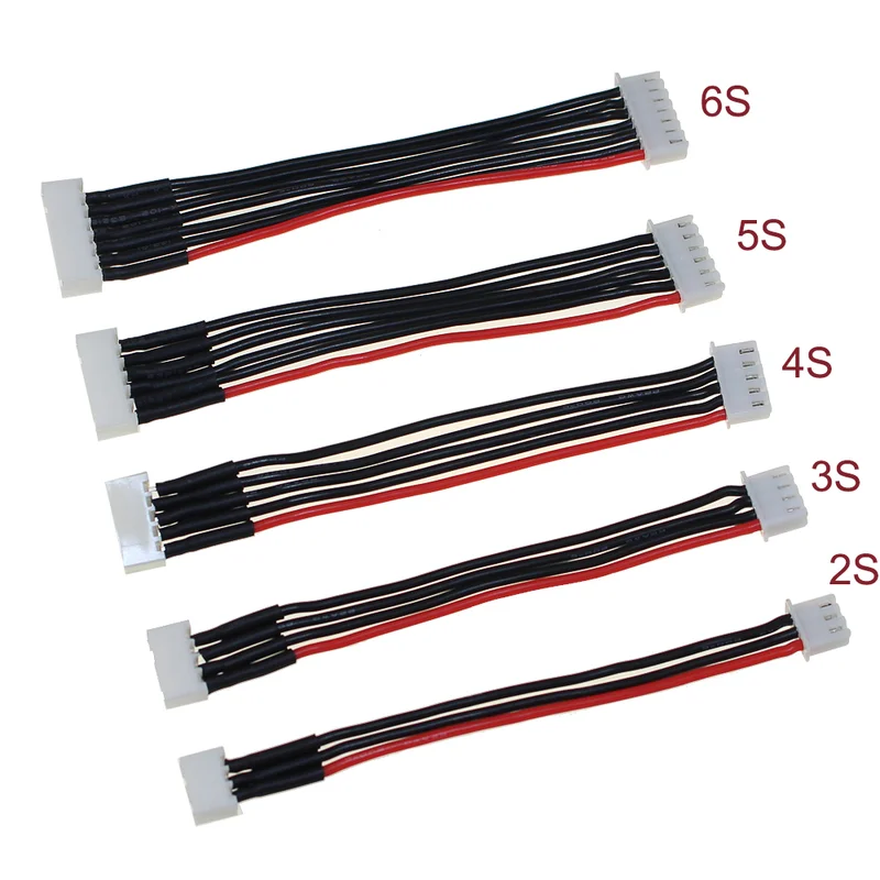 10 шт. Lipo Кабель зарядного устройства 11 см 2S 3S 4S 5S 6S 22AWG кабель мягкий силиконовый