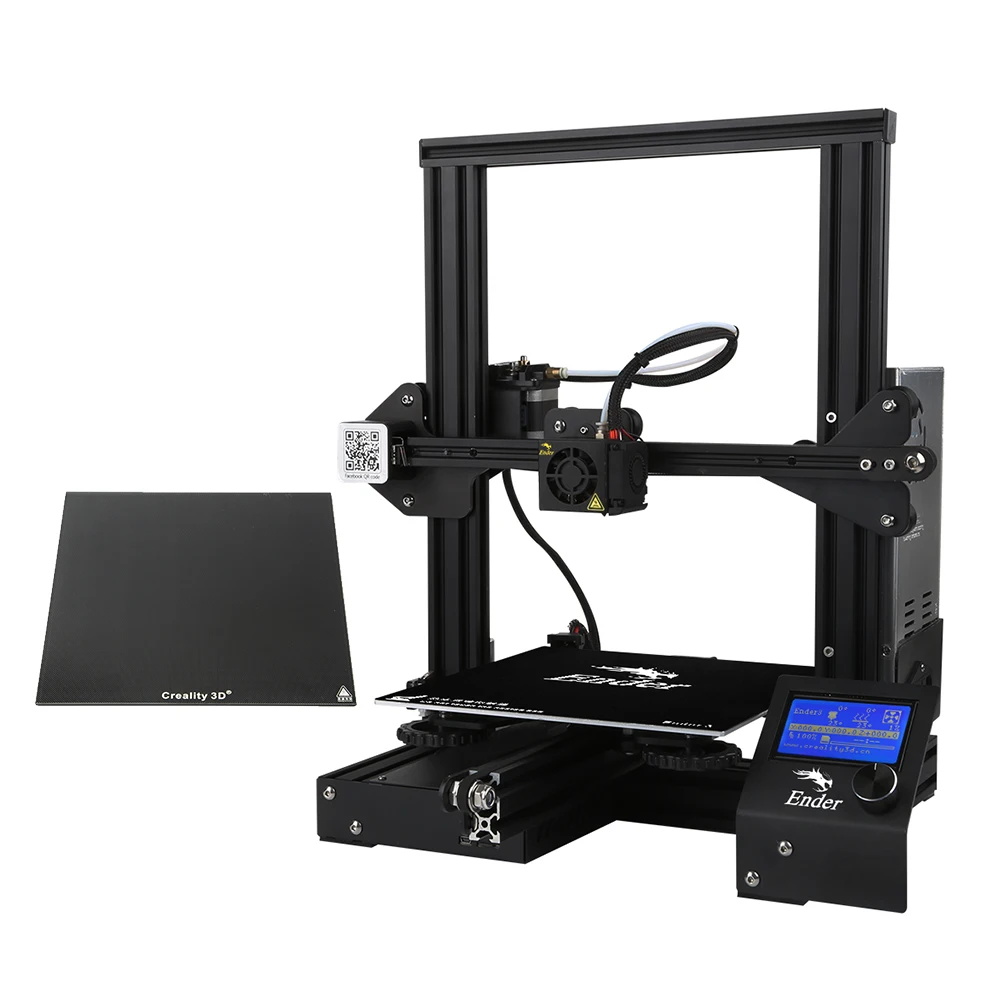 Creality 3D ender-3 Улучшенный Высокоточный DIY 3d принтер самостоятельной сборки 220*220*250 мм размер печати со стеклянной пластиной