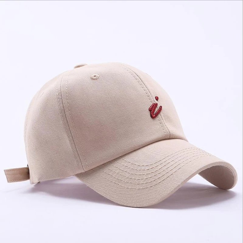 Бейсболка из 100% хлопка для женщин и мужчин модная вышитая надписью I Повседневная