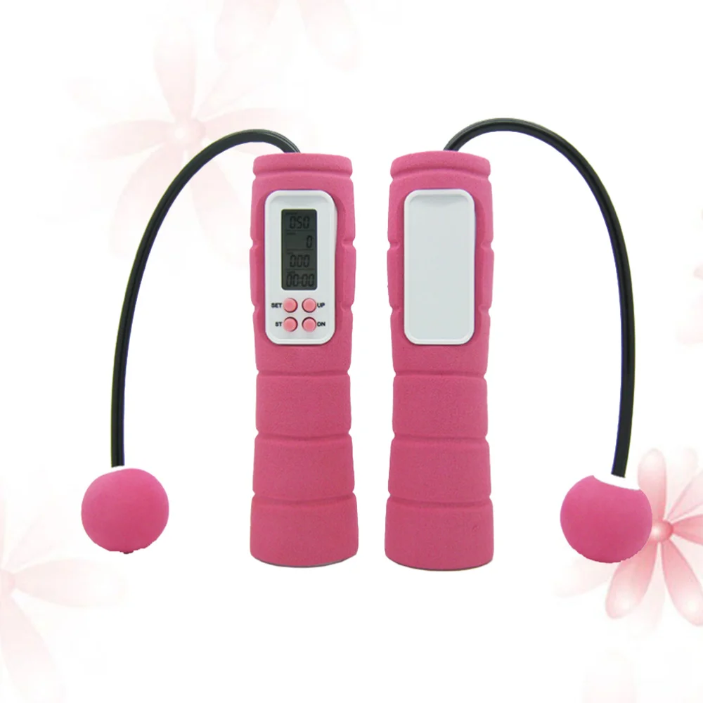 1 шт. портативный цифровой ЖК дисплей беспроводной скакалка Скакалка Счетчик