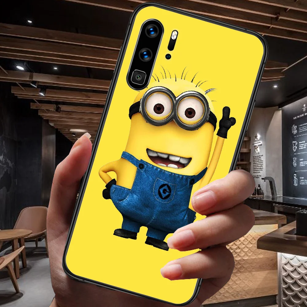 

Minione Cartoon Movie Phone Case For Huawei P Mate Smart 10 20 30 40 Lite Z 2019 Pro black Cover Trend Back Painting Waterproof