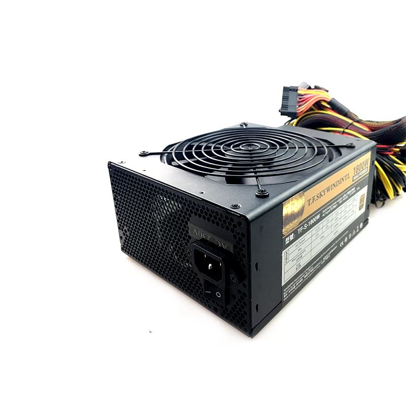 ATX PSU 1800 Вт модульный источник питания для Eth Rig эфириума монета Майнер 180-240 В psu горная установка 24P для ПК и т. Д. ZEC ZCASH