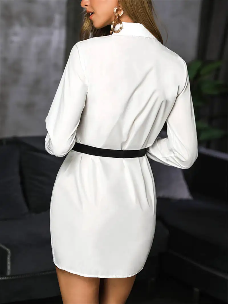 2019 осень Для женщин элегантное короткое платье Асимметричный мини вечерние