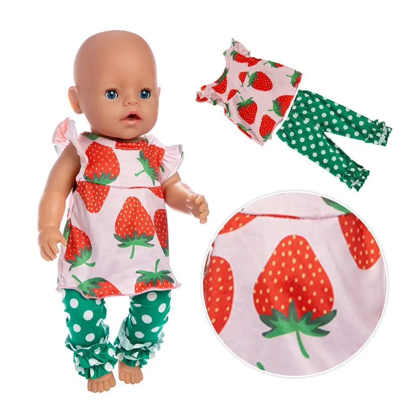 Прекрасный Костюм Куклы подходит для 43 см кукла 17 дюймов Reborn кукла аксессуары