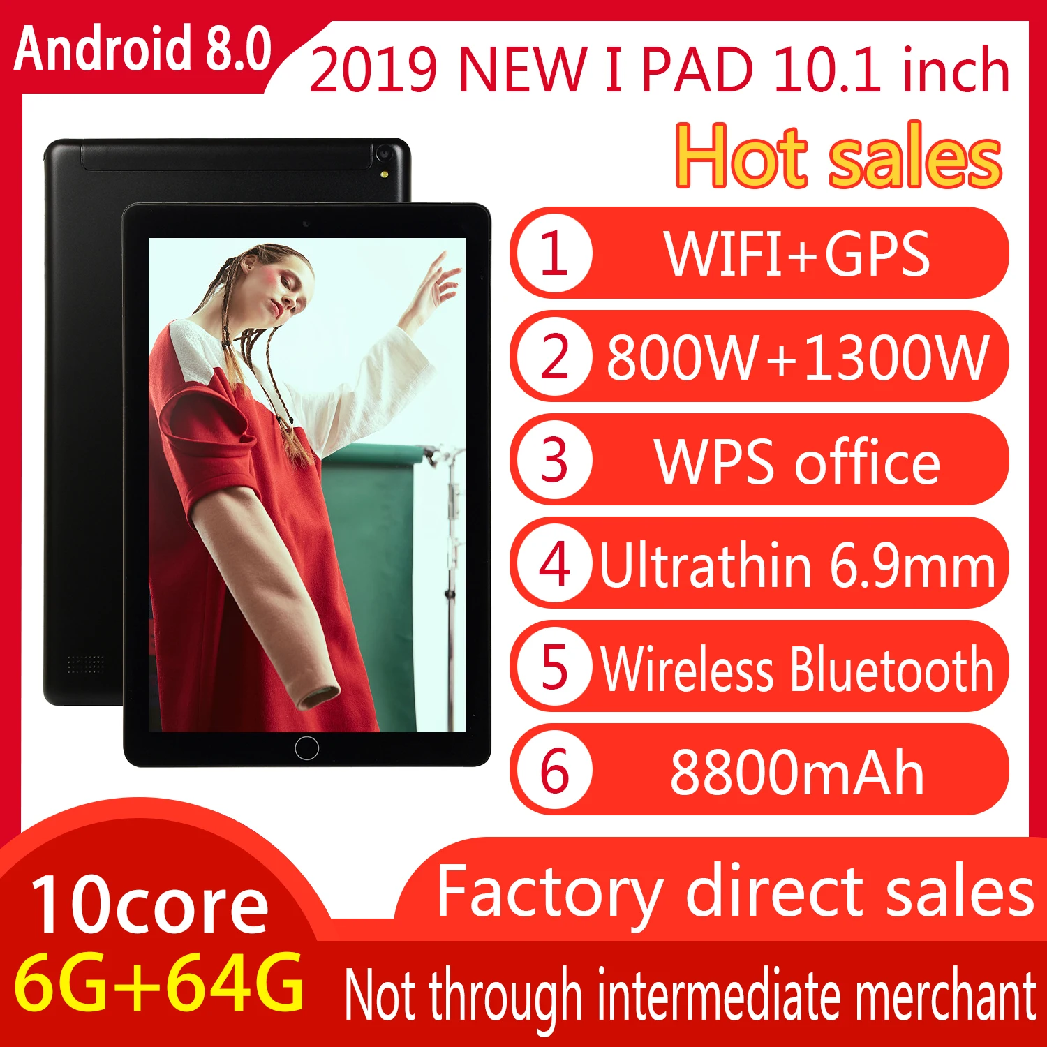 

Планшетный ПК Pad, ноутбук 10,1 дюйма, аккумулятор 8800 мАч, камера 13 МП, Wi-Fi, GPS, 4 Гб ОЗУ, 64 Гб ПЗУ, Google Play, WPS, офисный 10-ядерный планшет