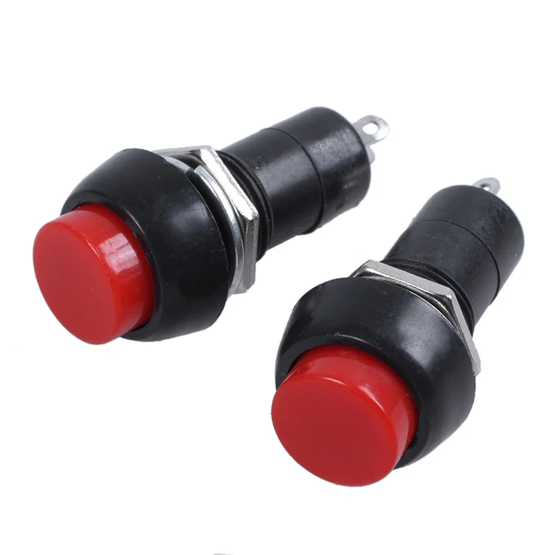 2шт 2Pin SPST OFF (ON) N/O Мгновенный кнопочный переключатель нормально