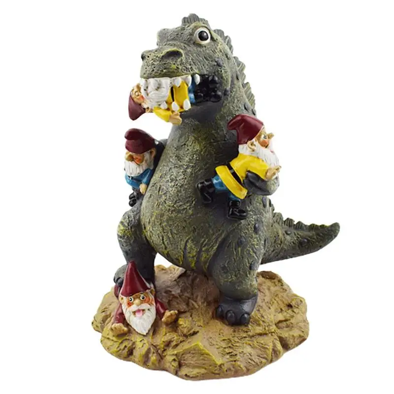 

Garden Statues Dinosaur Eating Goblins Garden Stake Garden Art Ornaments For Outdoor Decoration Decoracion Jardin Tuin Decoratie