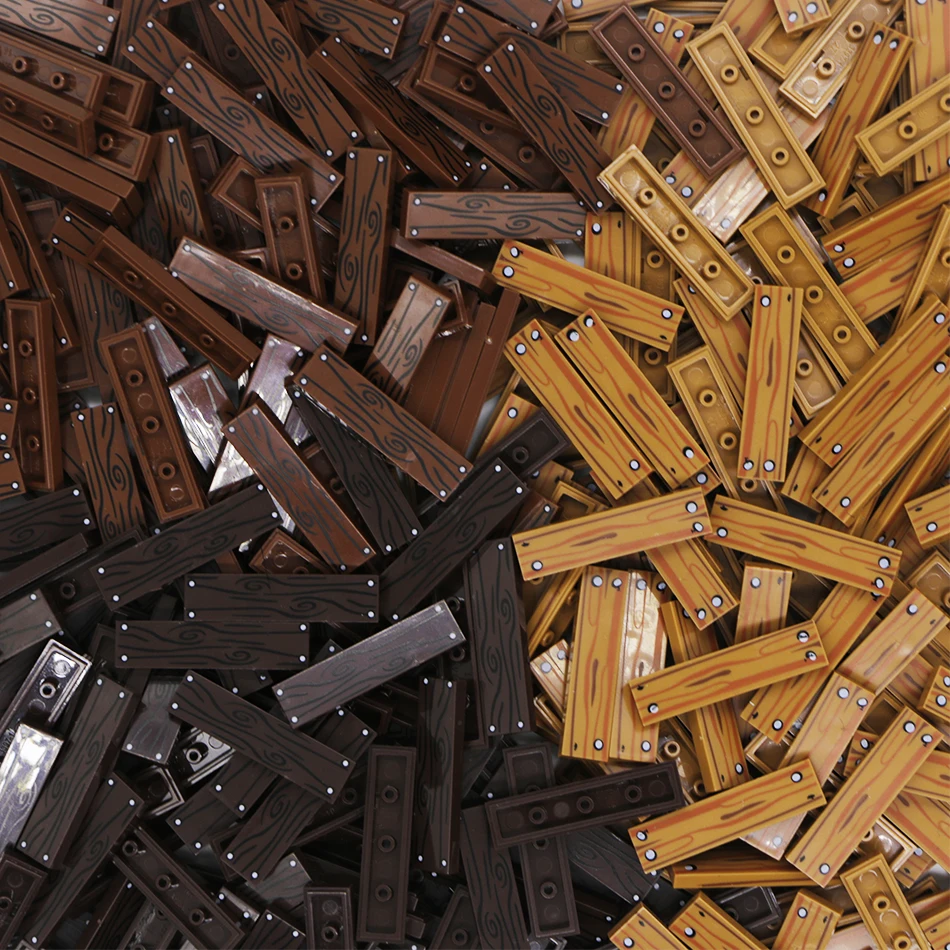 Городские аксессуары строительные блоки 1x4 плоская плитка напольная доска