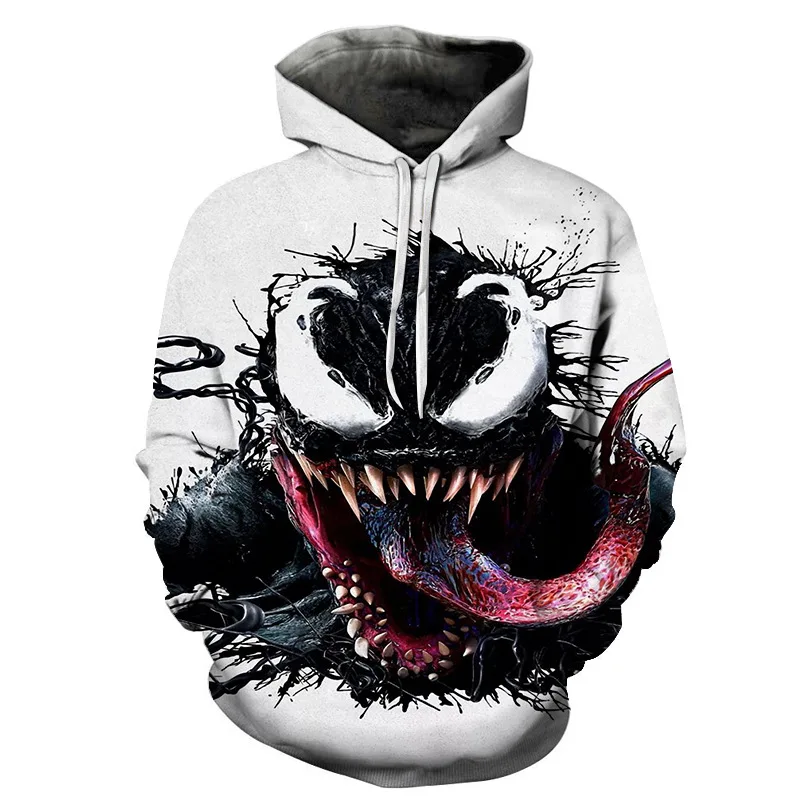 Новейшие толстовки с капюшоном с 3D принтом Venom, повседневные толстовки с капюшоном с длинным рукавом для мужчин и женщин, толстовки с капюшоном с дэдпулом, топы с человеком-пауком - Цвет: WY351