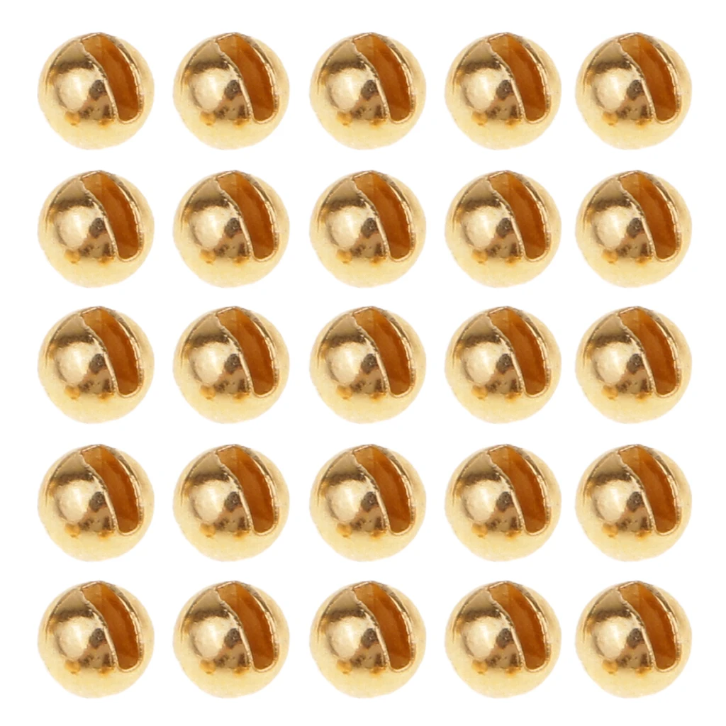 25 шт. вольфрамовые бусины с прорезями 5 размеров ассортимент рыболовные крючки