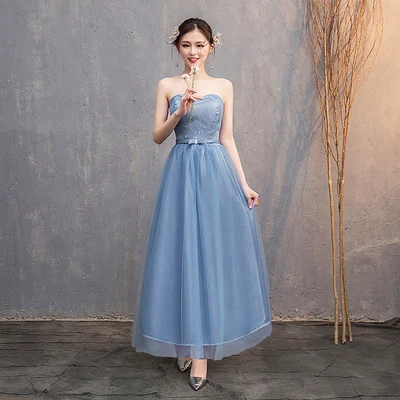 Длинное платье для гостей свадебной вечеринки женское вечернее выпускного