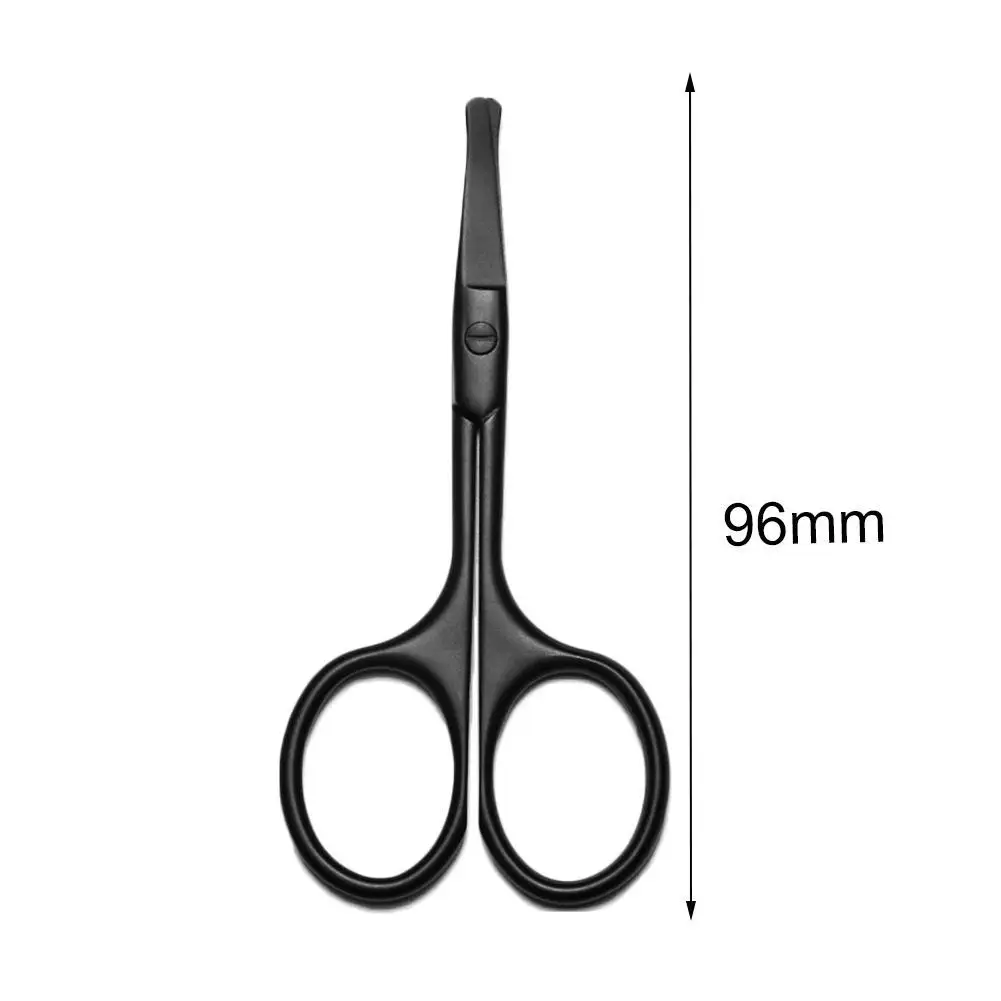 

Stainless Steel Mini Portable Curved Mustache Nose Ear Hair Remover Scissor Trimmer Safety Tips Black/sliver/gold Safety Cutting