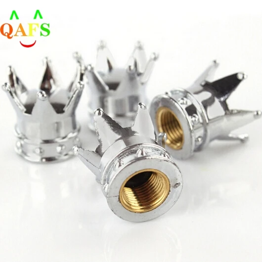 

4 Pcs/Lot Car Truck Motocycle Bike Crown Shaped Tire Wheel Stem Air Valve Cap High Quality Tyres Accessories