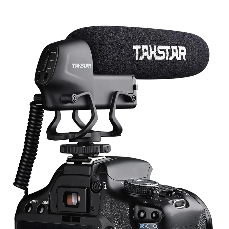 

Takstar SGC-600 Camera Super Cardioid Shotgun Microphone Photography Interview Condenser Mic for Canon EOS Nikon DSLR Camcorder