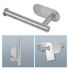 Кухонный держатель для рулона туалета, самоклеящаяся подставка из нержавеющей стали, держатель для полотенец в ванную комнату