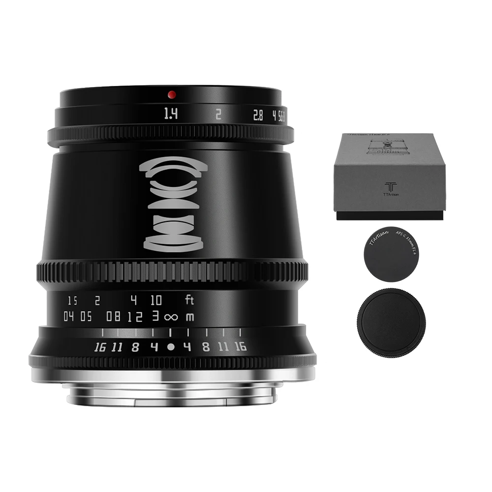 TTartisan 17 мм F1.4 APS-C широкоугольный объектив для Sony E Fuji X Canon EOS-M Panasonic Olympus M4/3 с большой