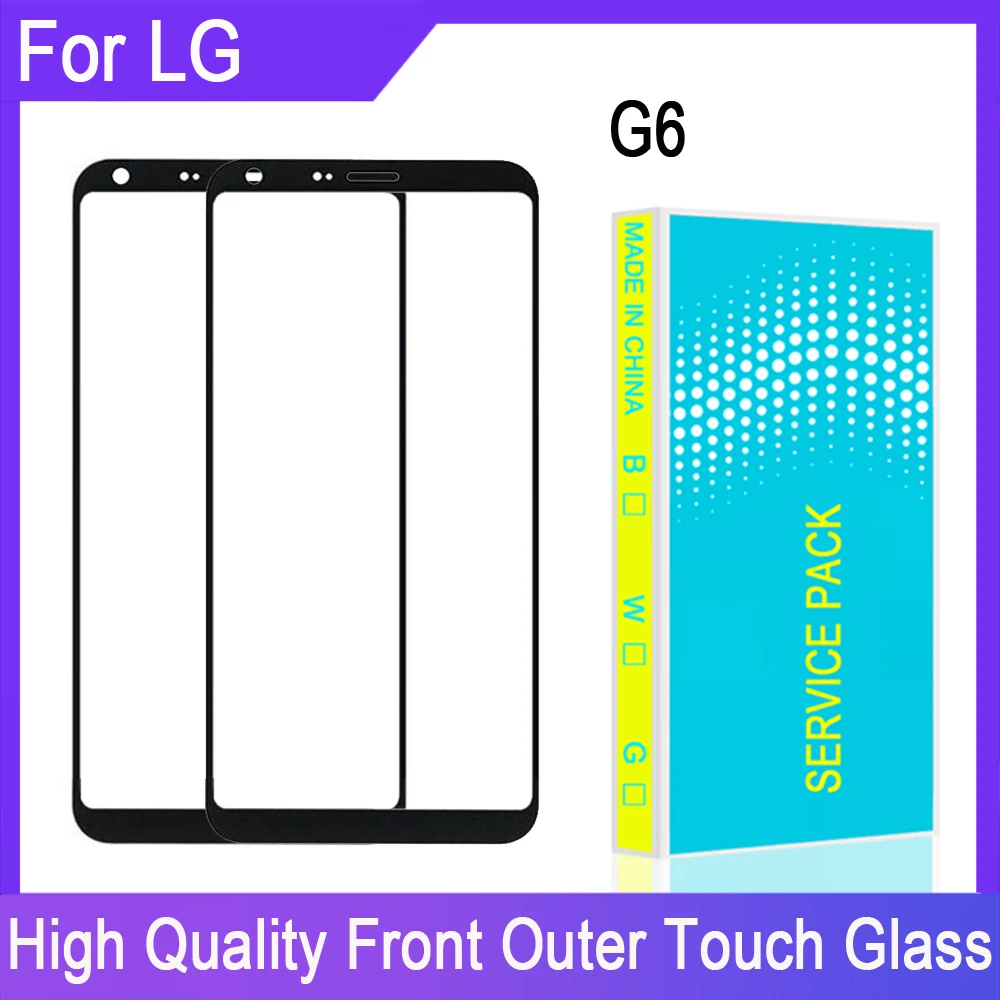 ЖК дисплей сенсорная панель переднее стекло для LG G6 H870DS H870 H871 внешнее сенсорный