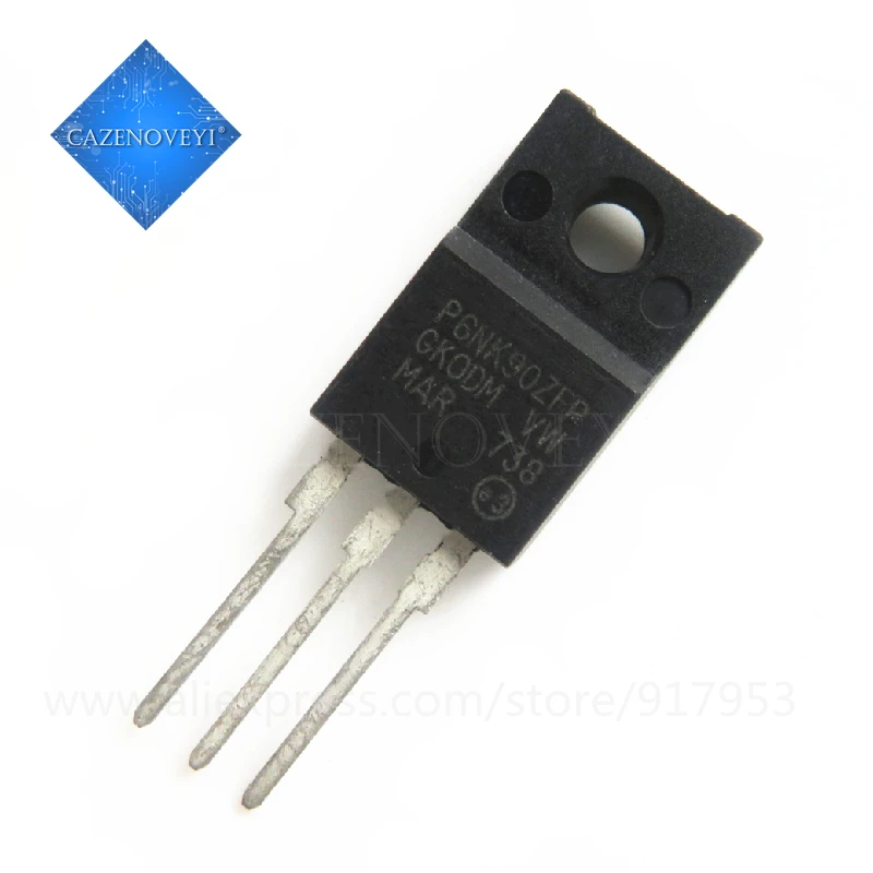 10pcs/lot STP6NK90ZFP STP6NK90ZF STP6NK90Z STP6NK90 P6NK90ZFP P6NK90 6N90 TO 220F New Original In Stock|Интегральные схемы| |