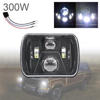300w 5x7 inch led headlights 7x6 led sealed beam headlamp with high low beam led headlight replacement fit for toyota pickup