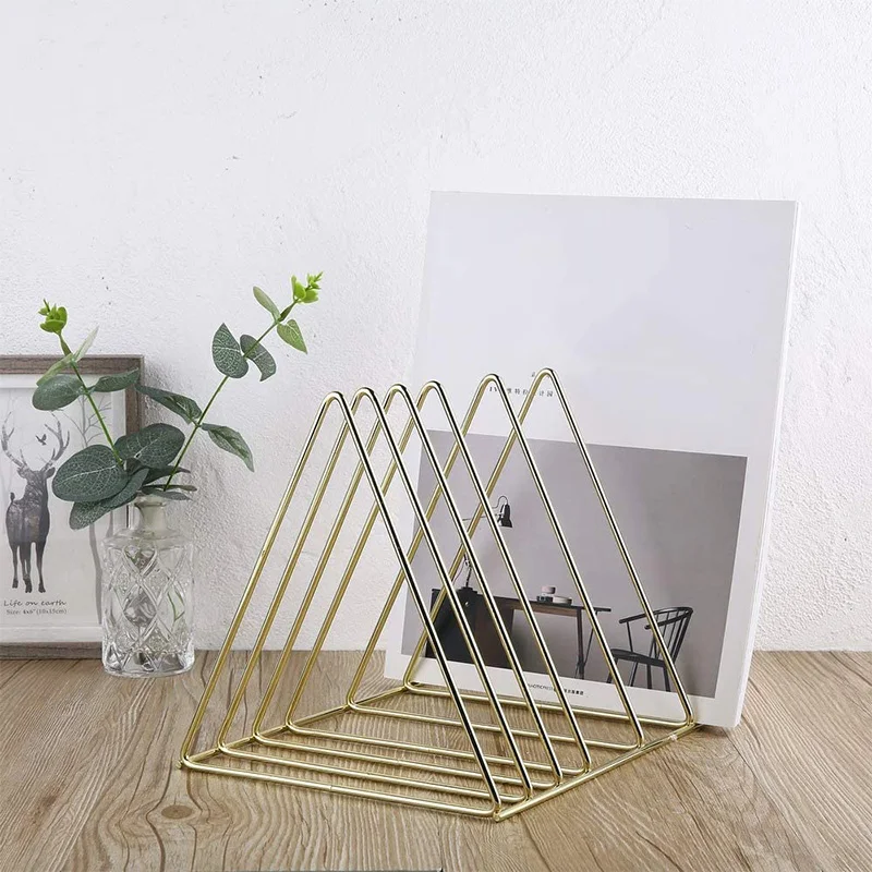 Держатель для файлов металлическая настольная книжная полка Книжная подставка