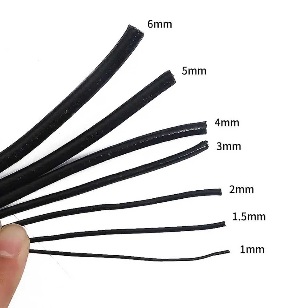 Шнур из коровьей кожи черный темно-коричневый натуральный цвет | Украшения и