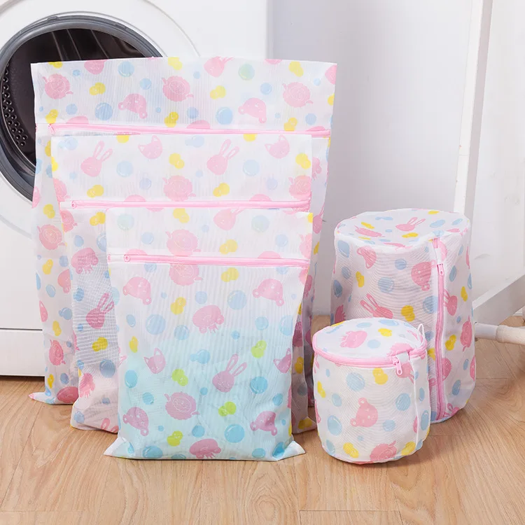 

Thickened printing cartoon laundry bag, underwear, bra, washing and protecting bag, special mesh bag for machine washing clothes