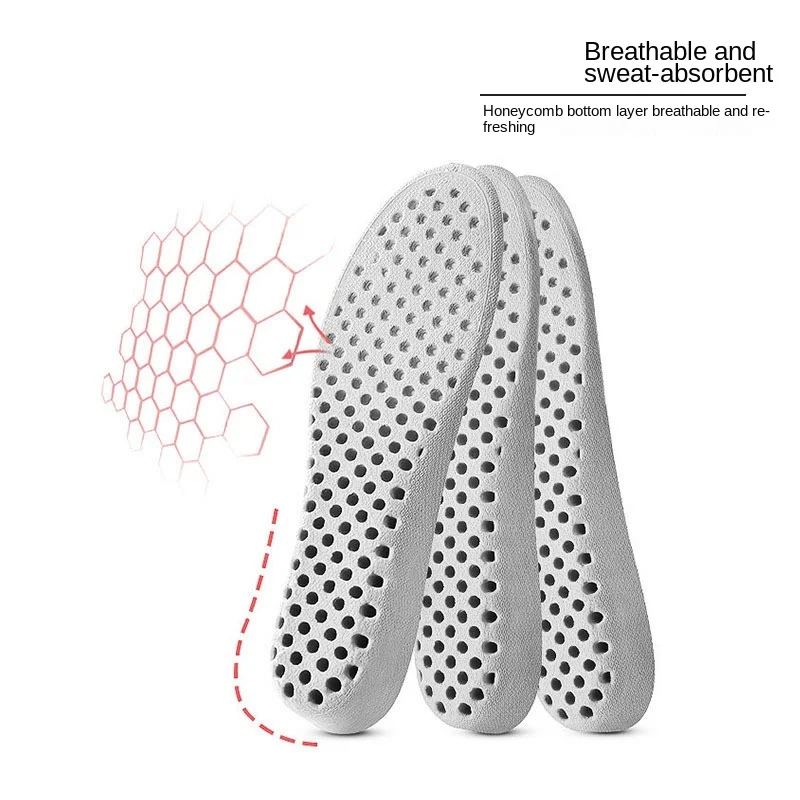 Стельки для обуви 2 шт. дышащие дезодорирующие бега ортопедические мужчин и
