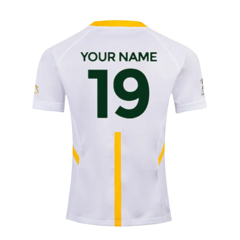 Print name number SOUTH AFRICA RUGBY HOME AWAY JERSEY size S-3XL Top quality Free shipping - Цвет: Print name number