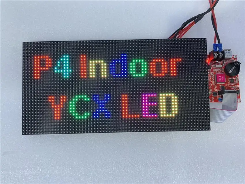 64x32 indoor RGB hd p4 indoor led module video wall high quality P2.5 P3 P4 P5 P6 P7.62 P8 P10 rgb module full color led display