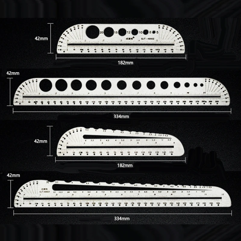 

Circle Templates Geometry Stainless Ruler Geometry Ruler Building Formwork Drawing Gauges Stainless Ruler Drawing Tool