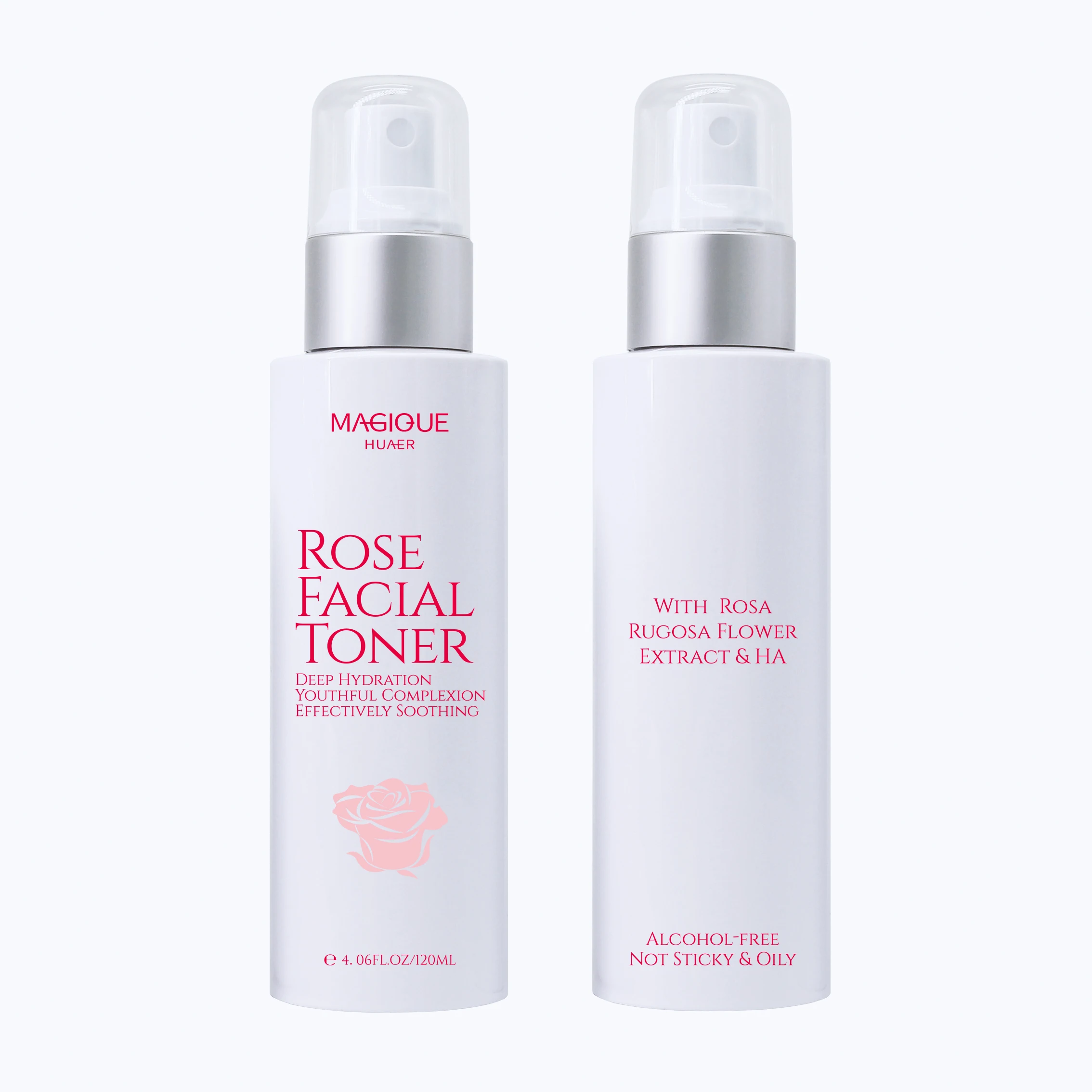 

Private Label 100% Pure Natural Organic Rose Facial Toner Mist Spray Rose Water