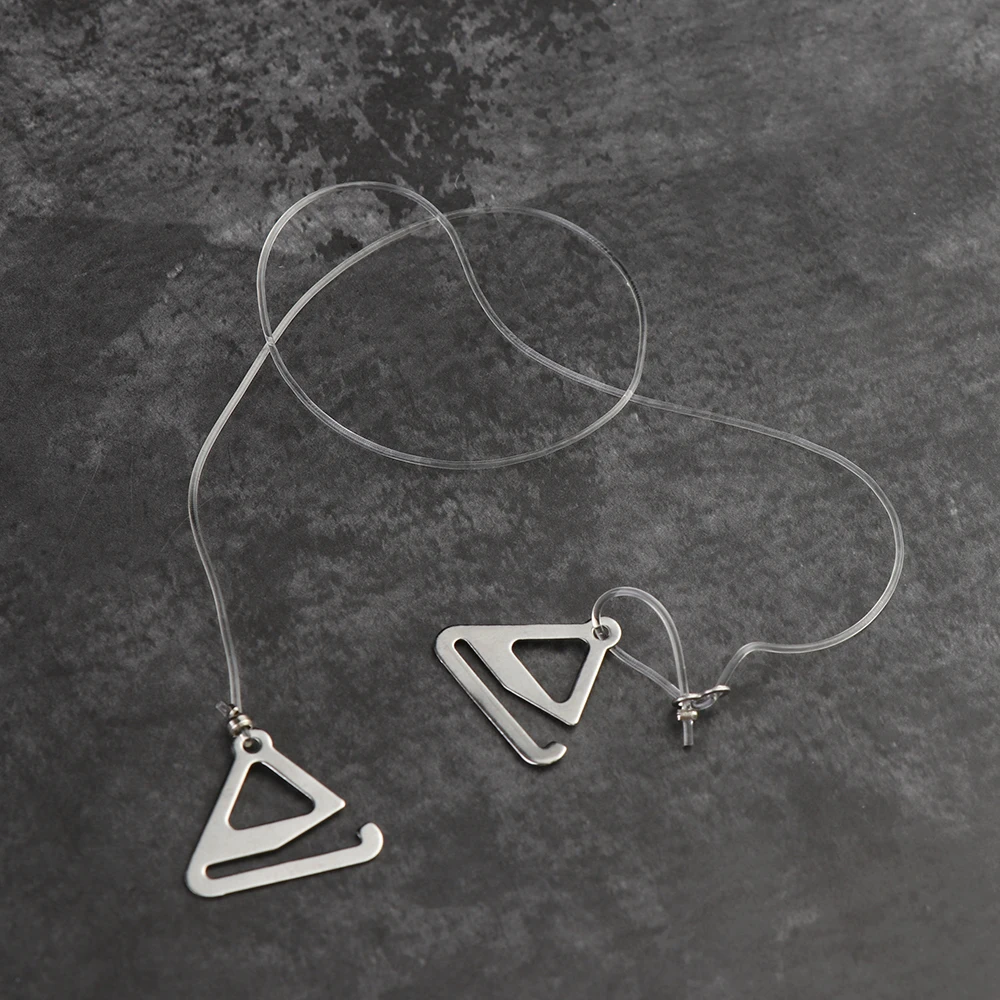 1/2 пары женский прозрачный бюстгальтер с металлической пряжкой | Женская одежда