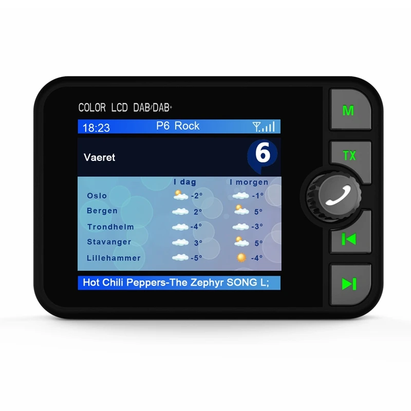 Автомобильный DAB/DAB + приемник Универсальный цифровой радиоприемник Bluetooth MP3