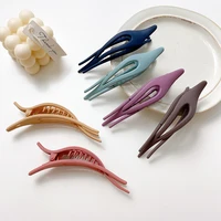 2021 new korean bathing hair clip frosted horizontal clip duckbill clip exquisite hair accessories girl hairpin headdress large