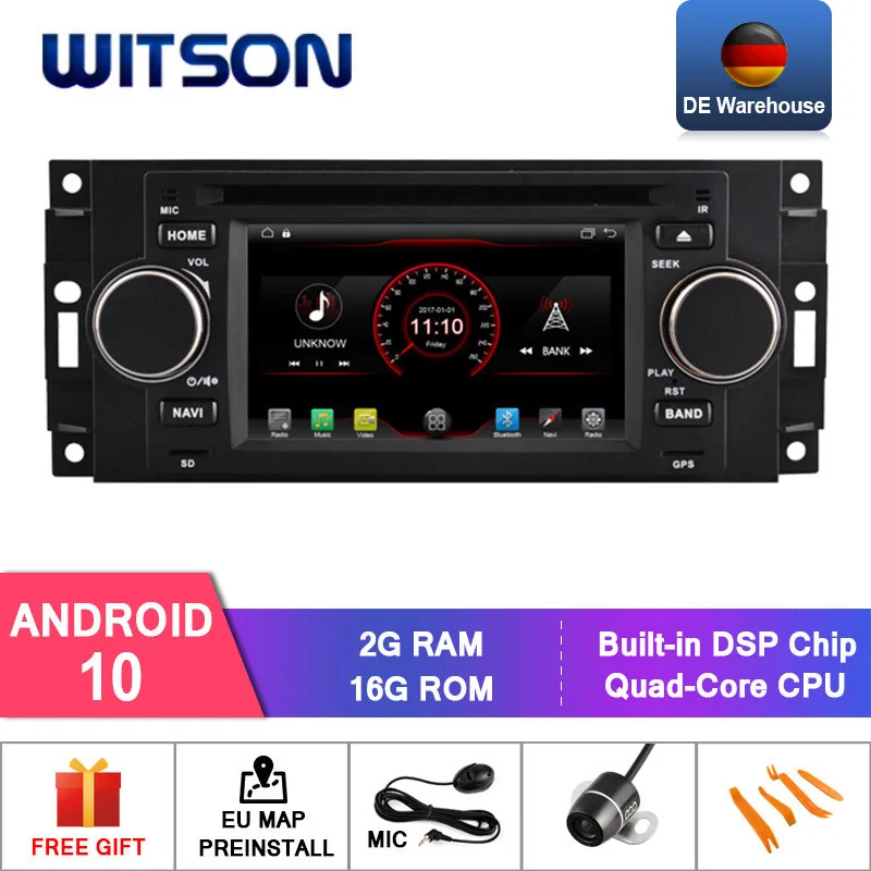 4G 64G DSP Android 9,0 Автомобильный мультимедийный dvd-плеер GSP стерео для Chrysler/300C/jeep/Compass/Dodge/Grand/Cherokee Автомагнитола OBD2