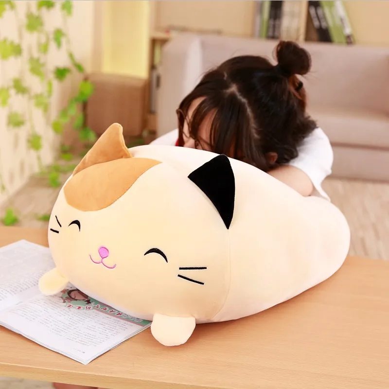 

60cm Soft Animal Cartoon Pillow Cushion Cute Fat Dog Cat Totoro Penguin Pig Plush Toy Stuffed Lovely kids Birthday Gift