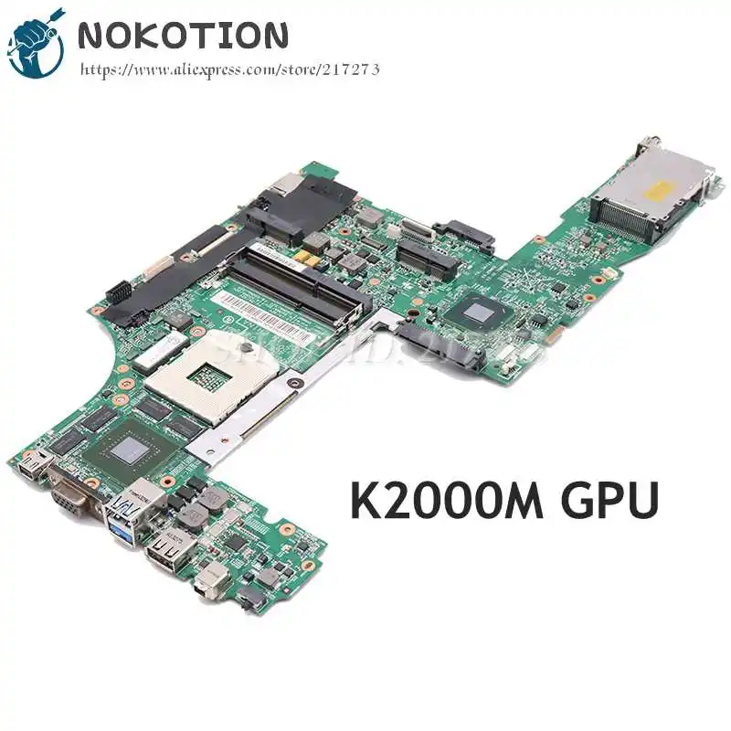 

Материнская плата NOKOTION для ноутбука Lenovo ThinkPad W530 11220-3 48. 4qe12. 031 04X1527 04X1529 Quadro K2000M GPU DDR3