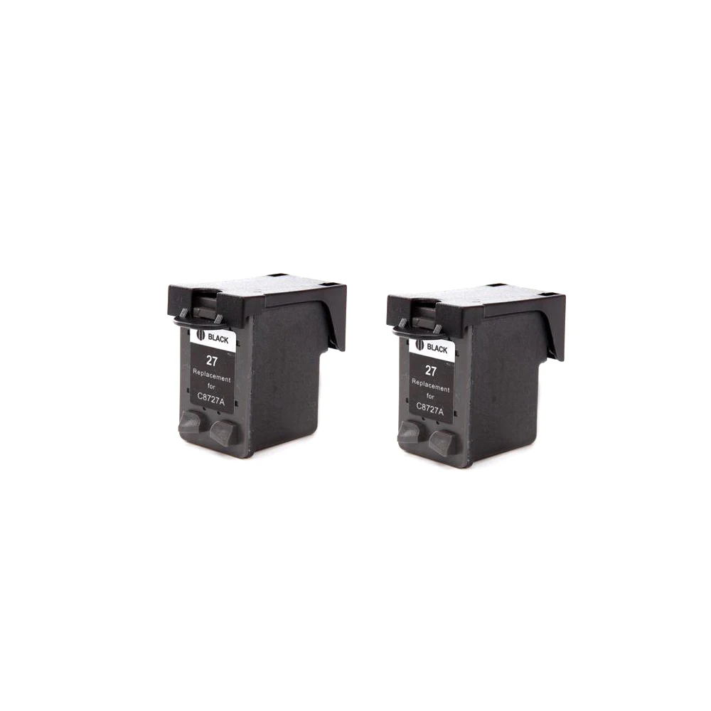 2x совместимый с чернильным картриджем hp27 C8727A для 27 Deskjet 3420 3520 3550 3650 3740 3745 3840 3843
