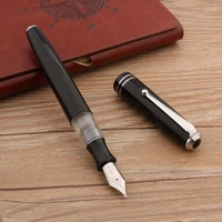old style high quality hero 856 fountain pen plastic spin black m nib stationery office school supplies