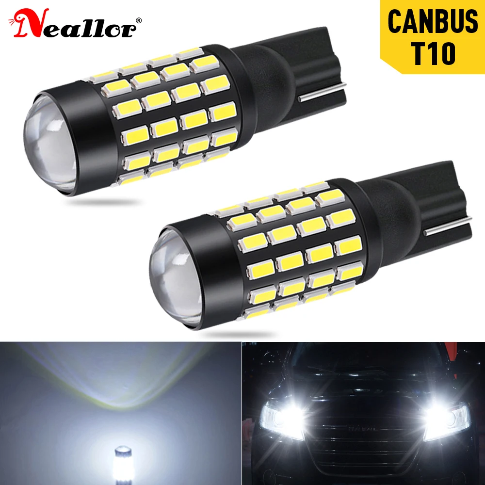 2x T10 W5W Светодиодная лампа Canbus 168 194 Габаритные парковочные огни для Benz W221 W210 W212 W203