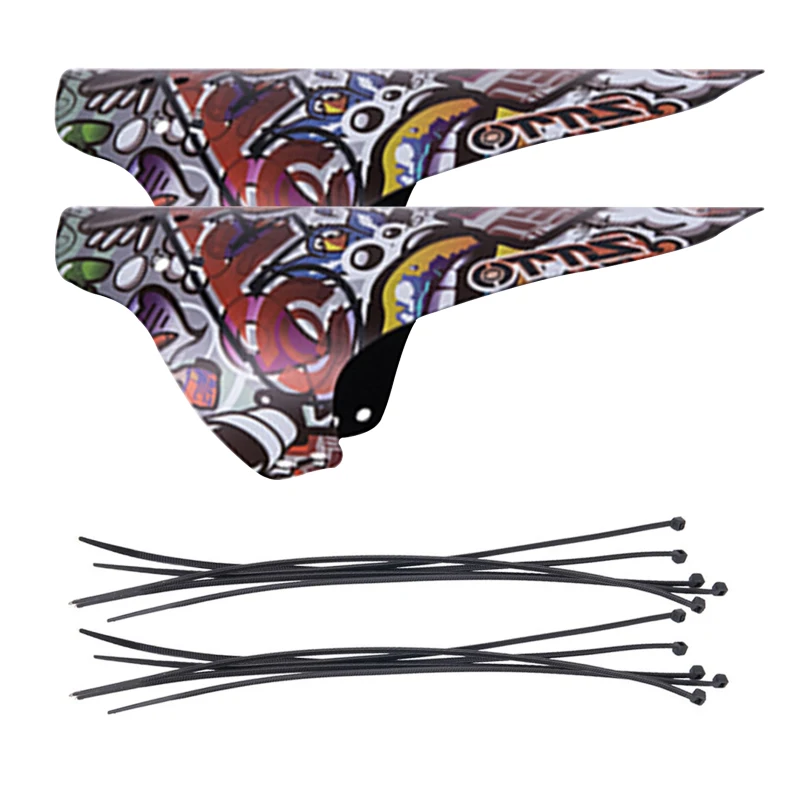 

2/1pcs Plastic Mountain Bike Fenders MTB Mudguard Front And Rear Mud Guard Fit Universal Endure Bike Cycling Bicycle Parts