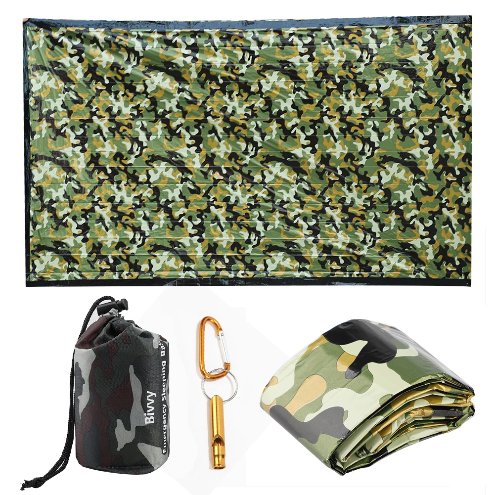 Уличный аварийный спальный мешок тепловое одеяло сохраняющее тепло